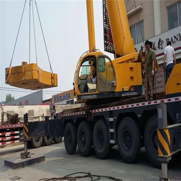 镇江当地吊车出租|机器吊装|75吨|工厂搬迁服务